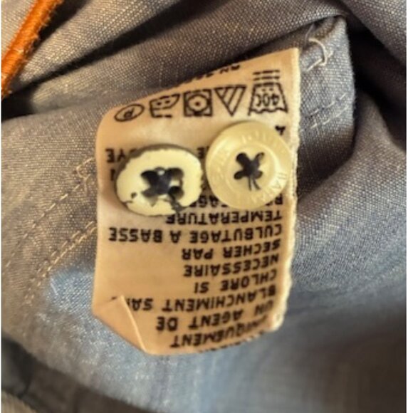 Tommy Bahama XLT Men's Short Sleeve Button Down Shirt Chambray Light Blue - Picture 7 of 11